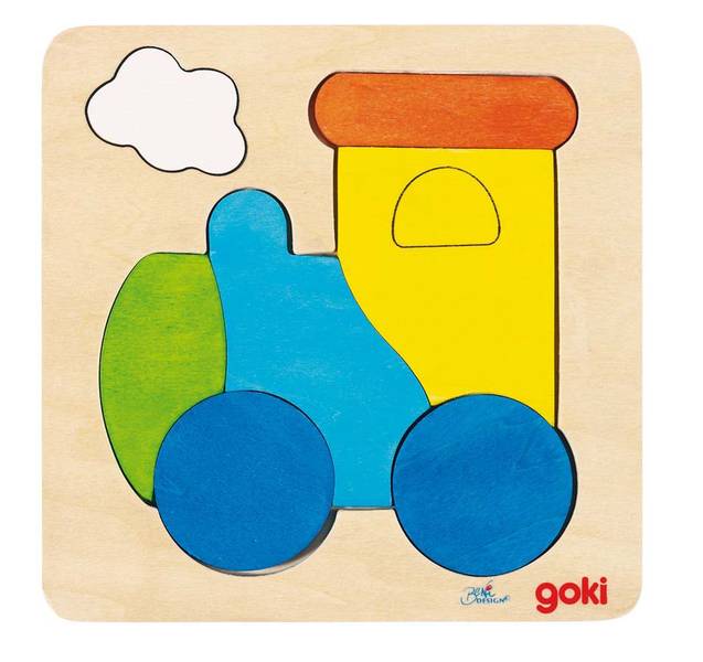 Puzzle en bois Locomotive GOKI