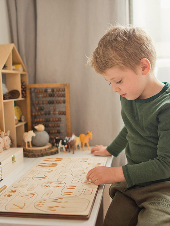Puzzle à couches Empreintes d'animaux Stuka Puka