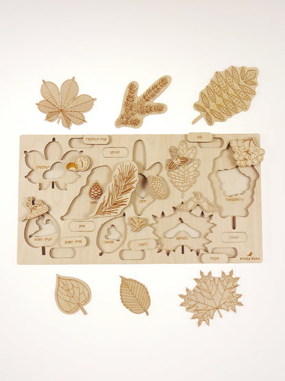 Puzzle à couches Feuilles, Arbres et fruits Stuka Puka