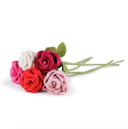 Rose en feutrine de laine - Sjaal met Verhaal