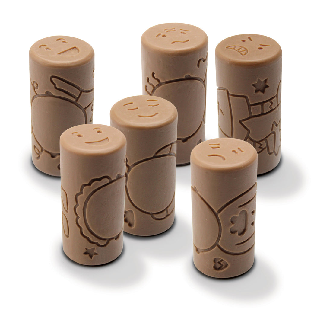 6 Rouleaux Tampons Les Emotions - Yellow Door