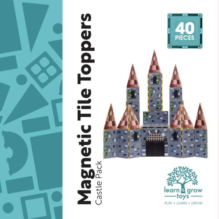 Learn & Grow Toys Toppers - Château - 40 pièces magnétiques