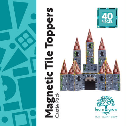 Learn & Grow Toys Toppers - Château - 40 pièces magnétiques