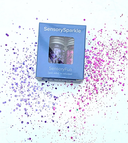 SensoryFun Paillettes Bio dégradables pour jeu sensoriel - Lot de 2