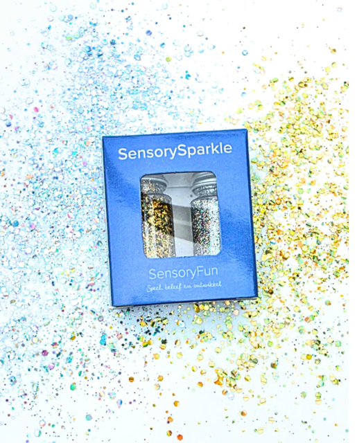 SensoryFun Paillettes Bio dégradables pour jeu sensoriel - Lot de 2