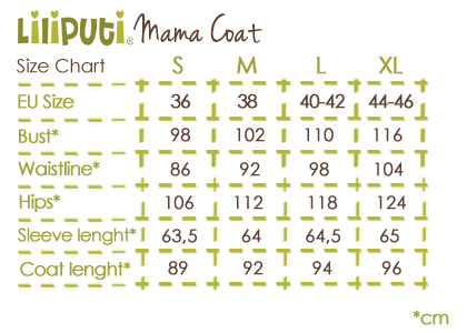 Liliputi Mamacoat manteau de portage et grossesse 4en1 Folktale