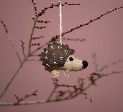 Viltophanging van wol Egel