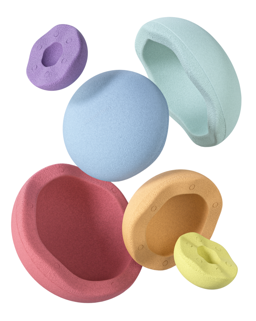 Stapelstein Inside Pastel - Lot de 6 pierres