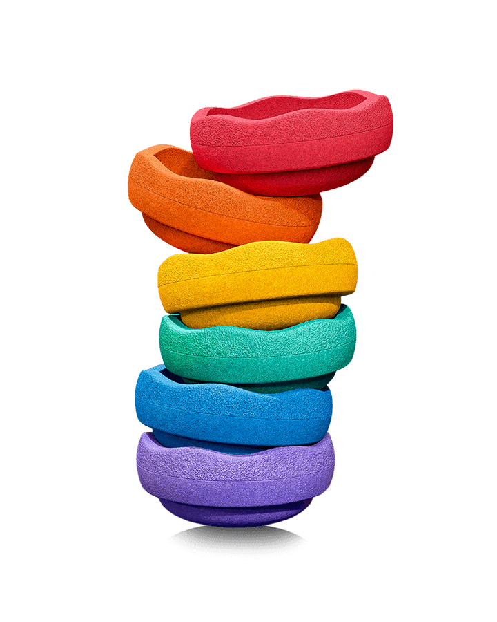 Stapelstein Pierres empilables MINI Arc-en-ciel Lot de 6