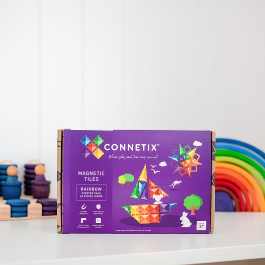 Connetix Tiles Jeu magnétique Starterset - Lot de démarrage - 60 pièces