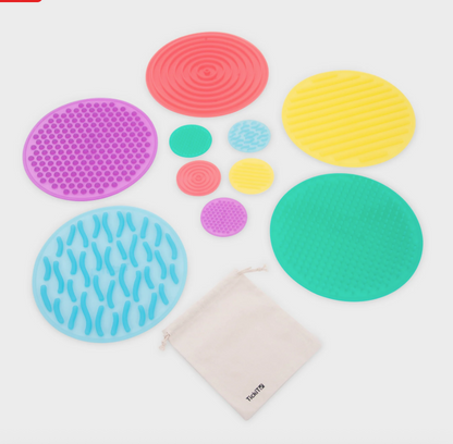 Tickit Ensemble de cercles sensoriels SiliShapes® - Lot de 10