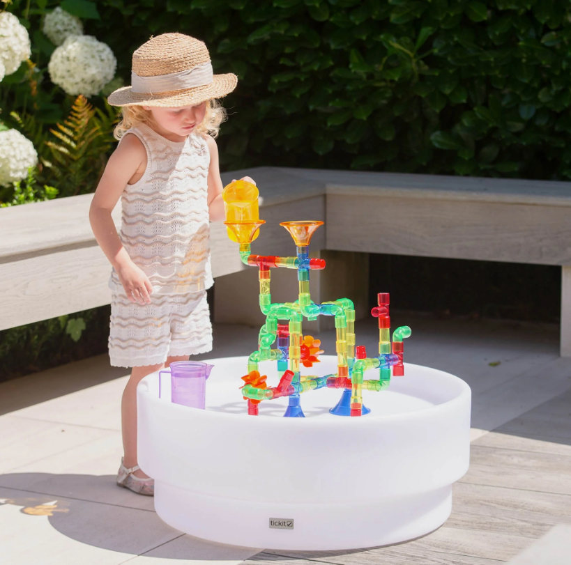 Tickit Tuyaux colorés translucides pour jeu d’eau - Lot de 74