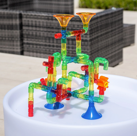 Tickit Tuyaux colorés translucides pour jeu d’eau - Lot de 74
