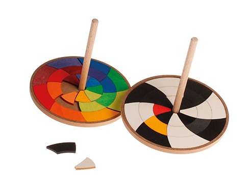 Toupie puzzle en bois GRIMMS