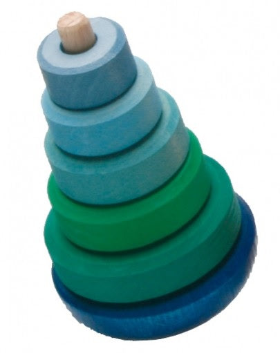 Tour vacillante à empiler bleu-vert GRIMM's