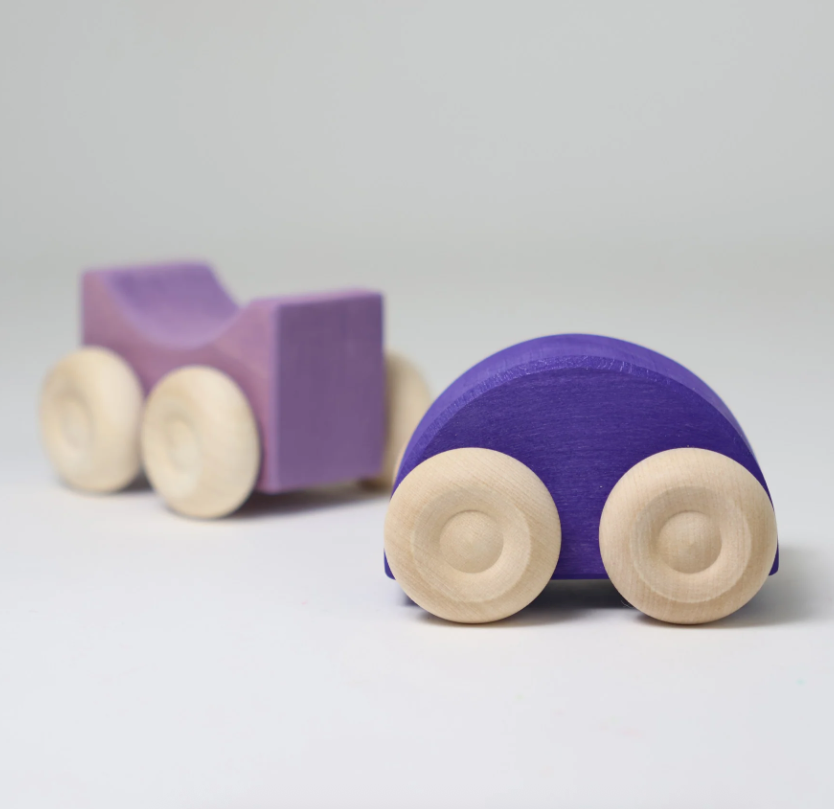 Voitures empilables violettes Grimm's
